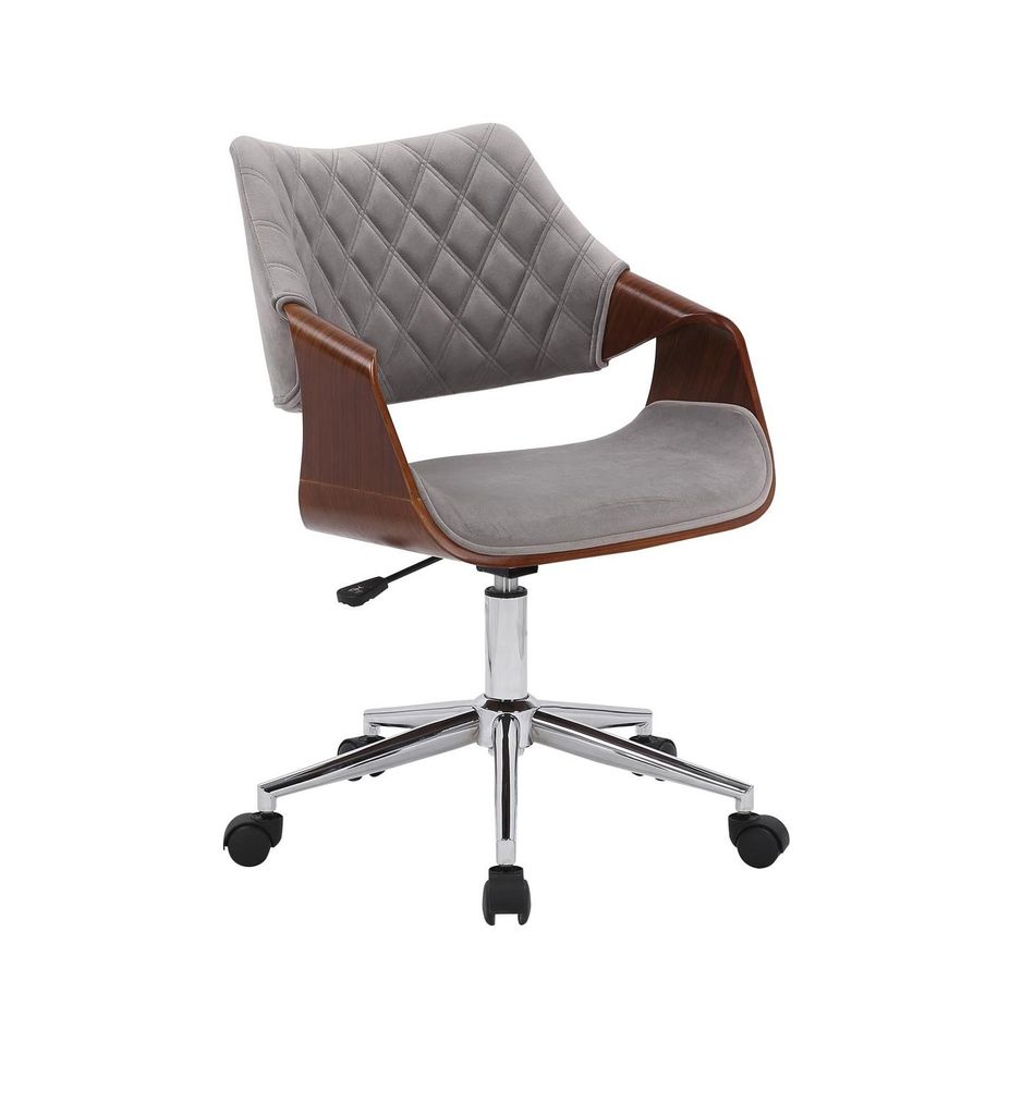 Állítható irodai szék, diófa, antracitszürke - LE CHEF - Butopêa